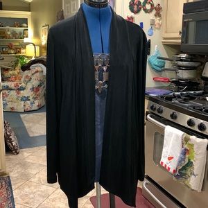CHICO'S TRAVELERS COLLECTION BLACK CARDIGAN